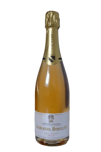 Bouteille de Crémant d’Alsace Rosé — Appellation Alsace, Domaine Schlegel Boeglin