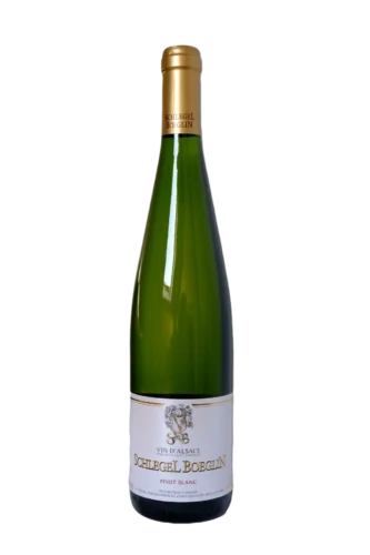 Bouteille de Pinot Blanc — Appellation Alsace, Domaine Schlegel Boeglin