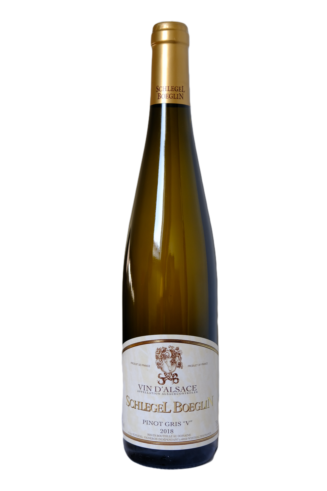 Bouteille de Pinot Gris Grand Cru Vorbourg